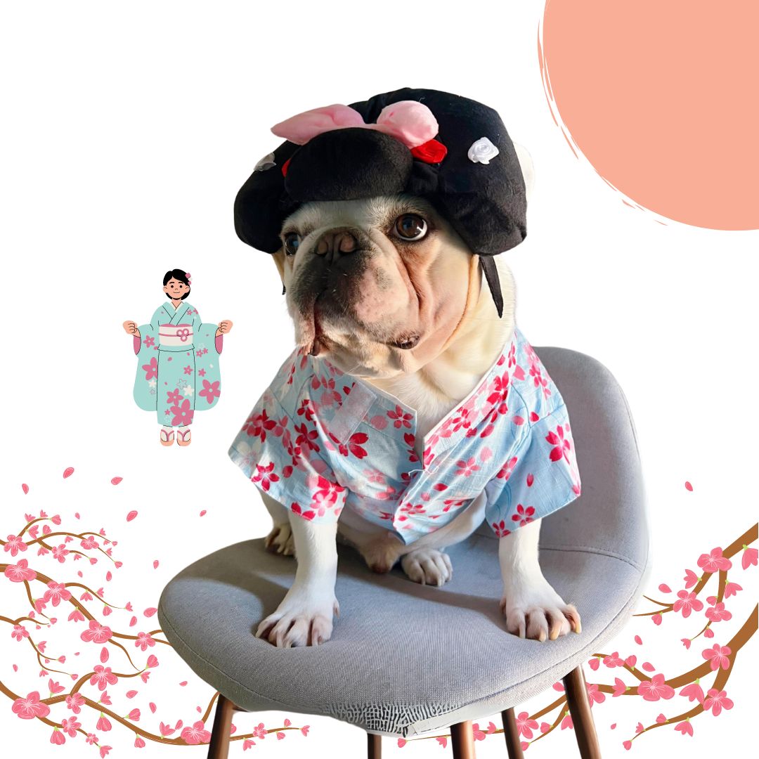 Japanese Kimono Dog Cat Pet Halloween Costume