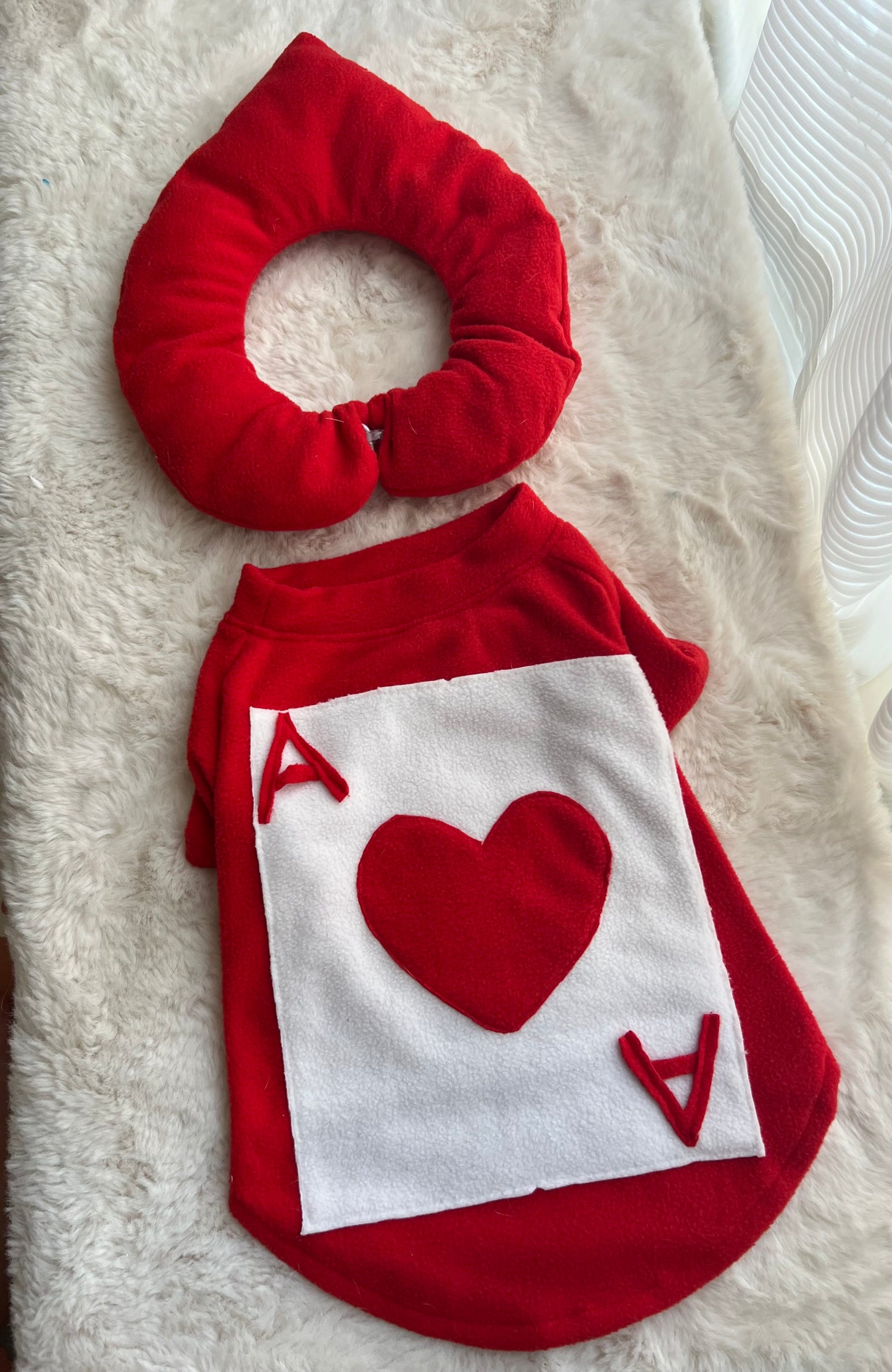 Poker Card Ace of Hearts Pup Pet Cat Dog Halloween Costume