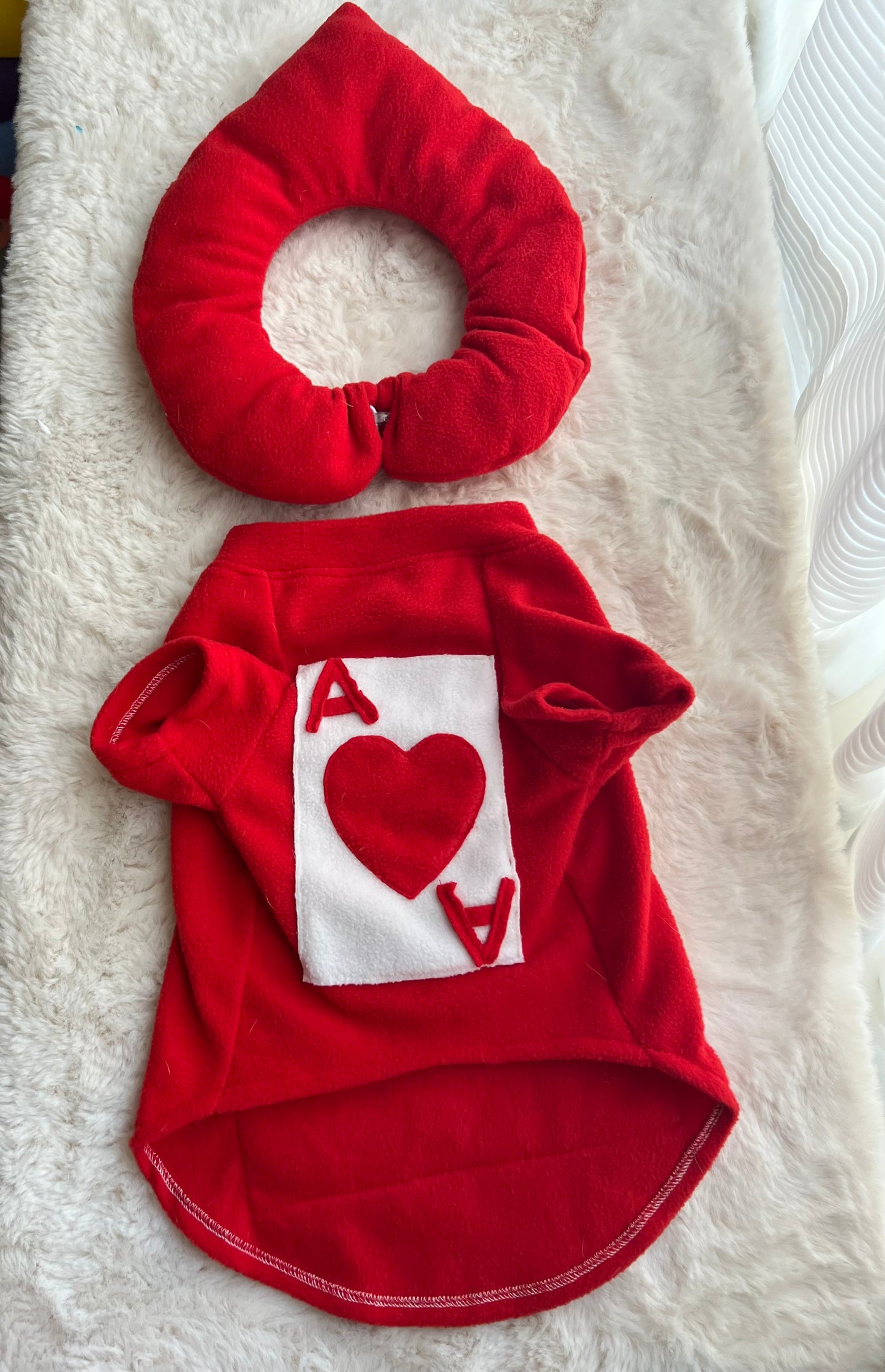 Poker Card Ace of Hearts Pup Pet Cat Dog Halloween Costume