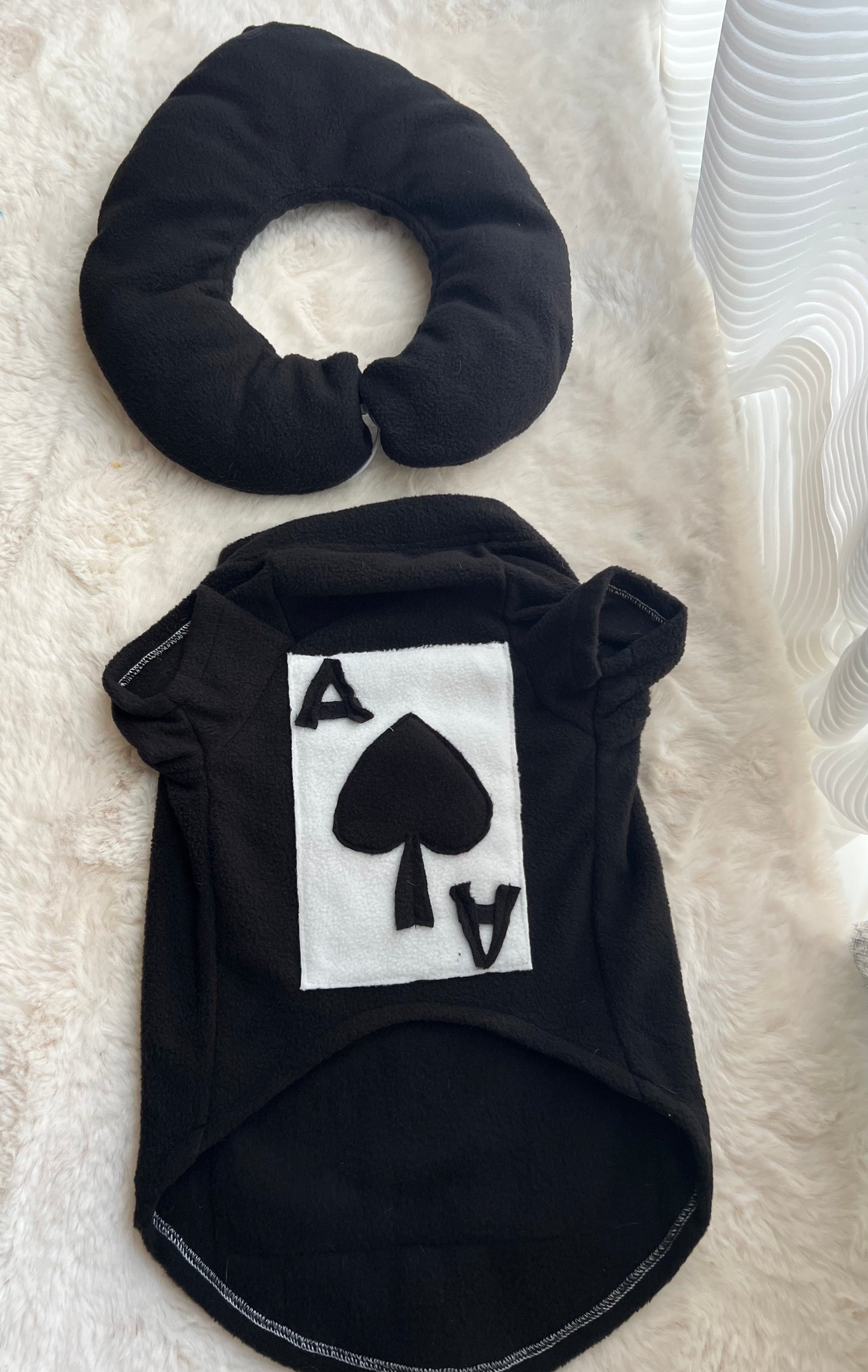 Poker Card Ace of Spades Pup Pet Cat Dog Halloween Costume