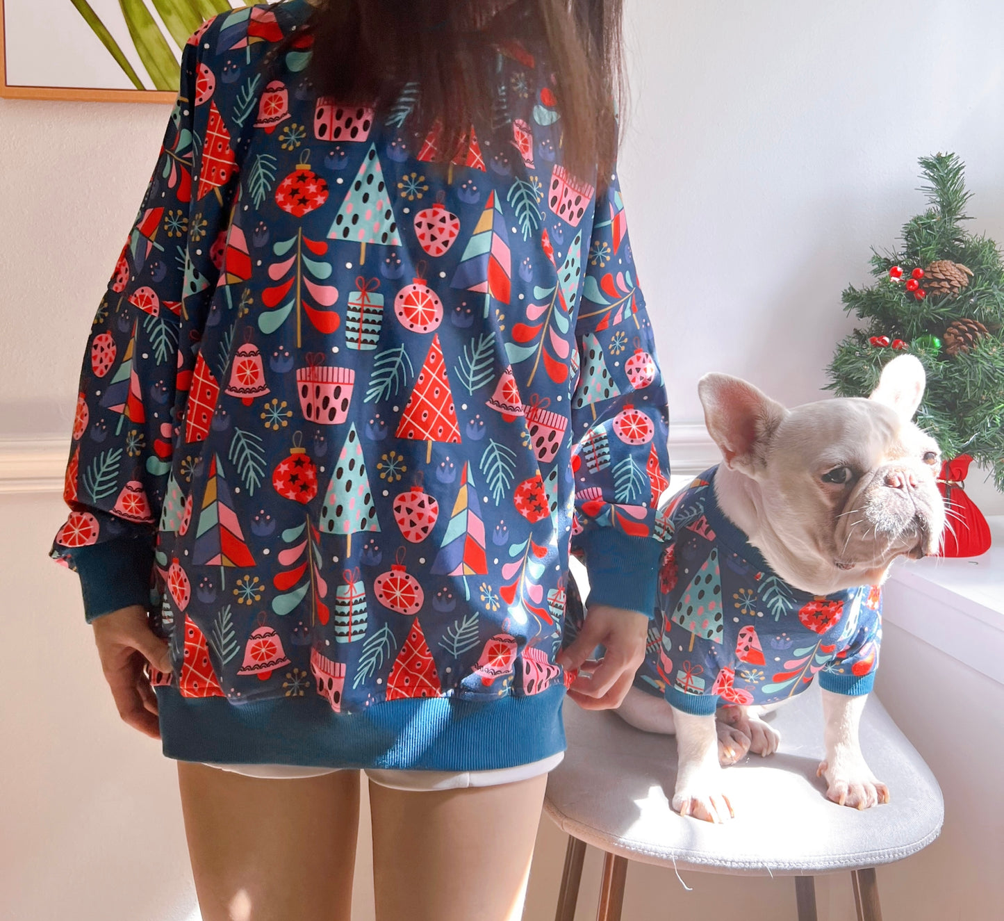 Winter Holidays Jingle Bells Owner and Pet Family Matching Sweater