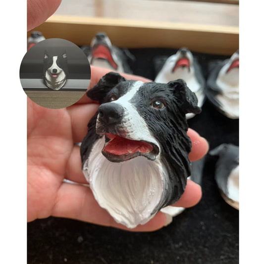 Border Collie Portrait Car AC Vent Clip Plaster Diffuser