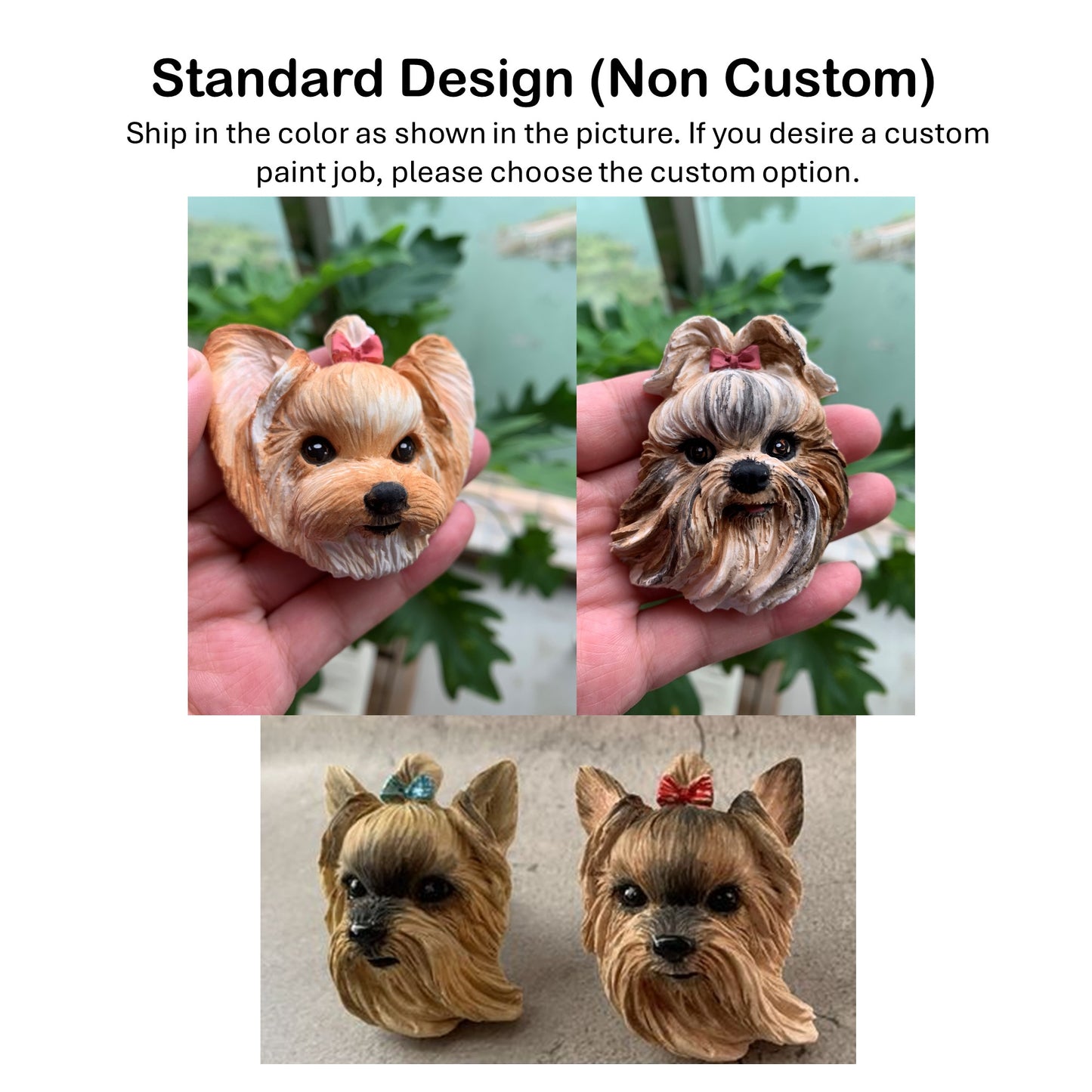 Yorkshire Terrier Silky Terrier Portrait Car AC Vent Clip Plaster Diffuser