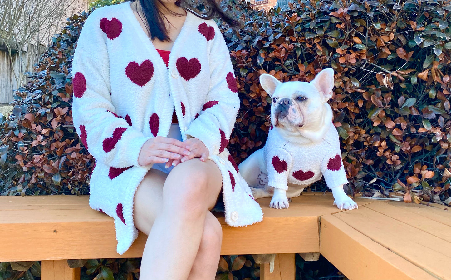 My Lover Owner Cardigan and Pet Sweater Matching Set