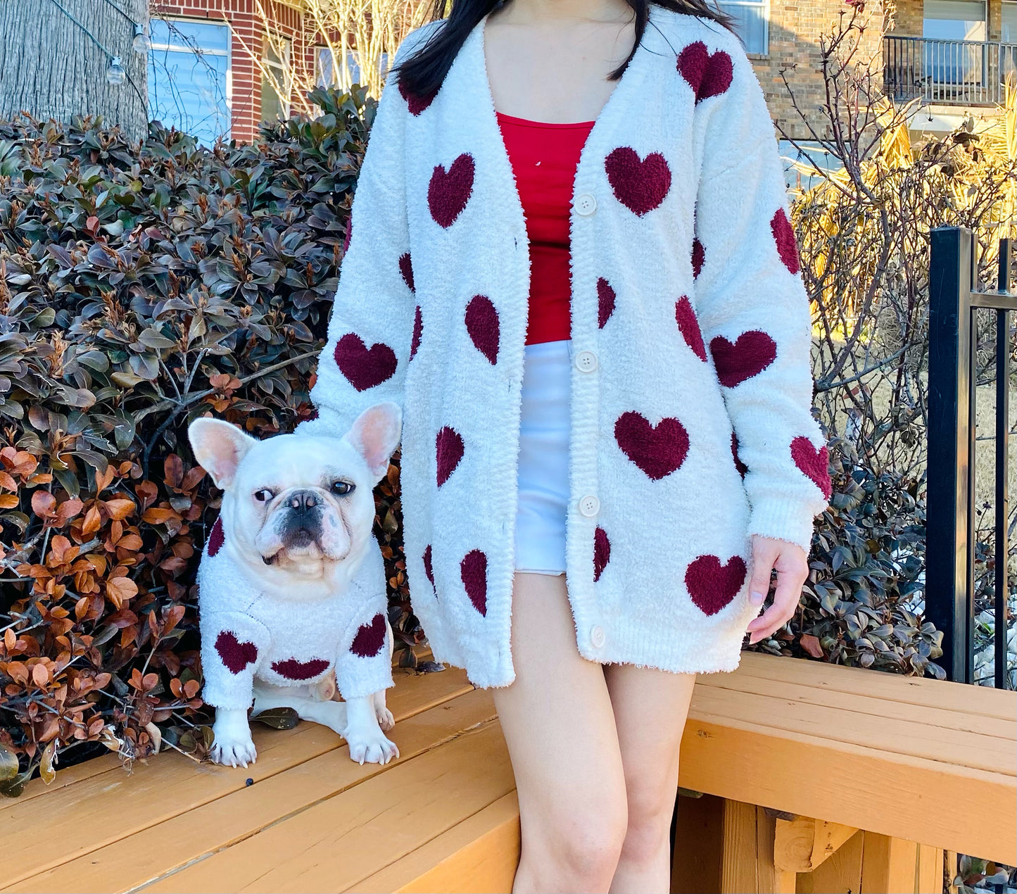 My Lover Owner Cardigan and Pet Sweater Matching Set