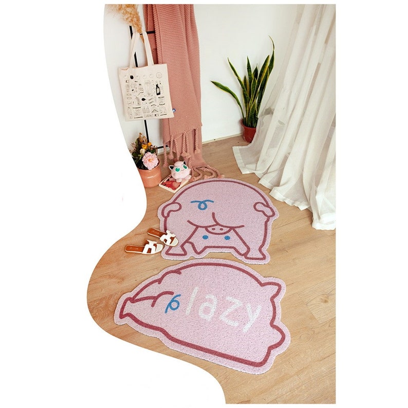 Yoga Pig Piggy Butt Ass Door Mat