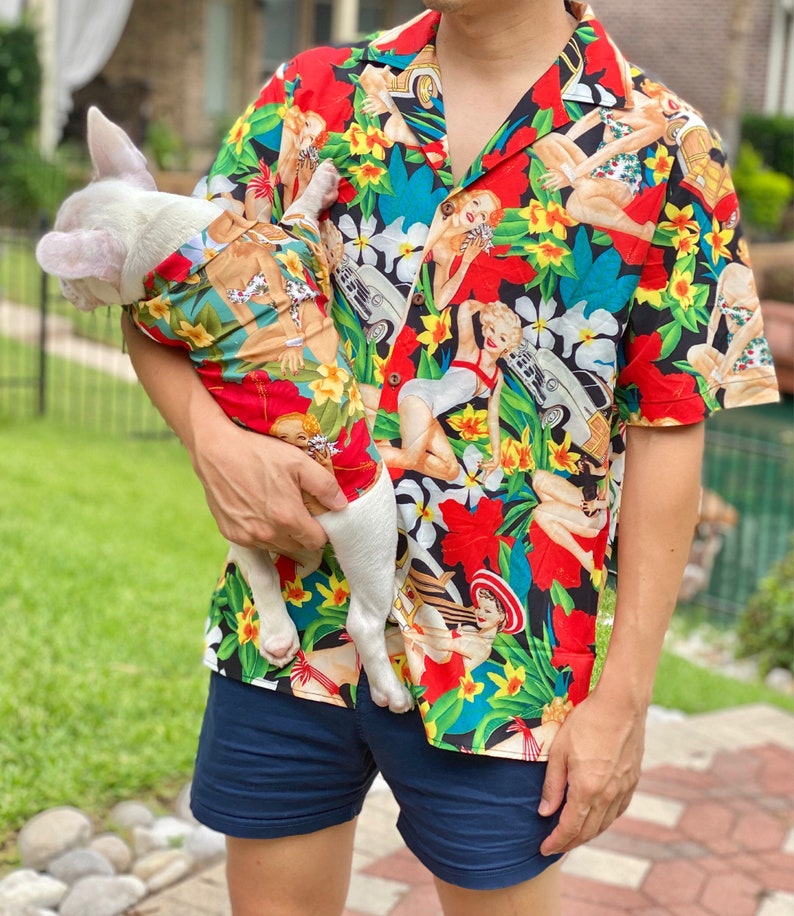 Vintage Ladies on The Hawaii Beach Owner and Pet Matching Shirt