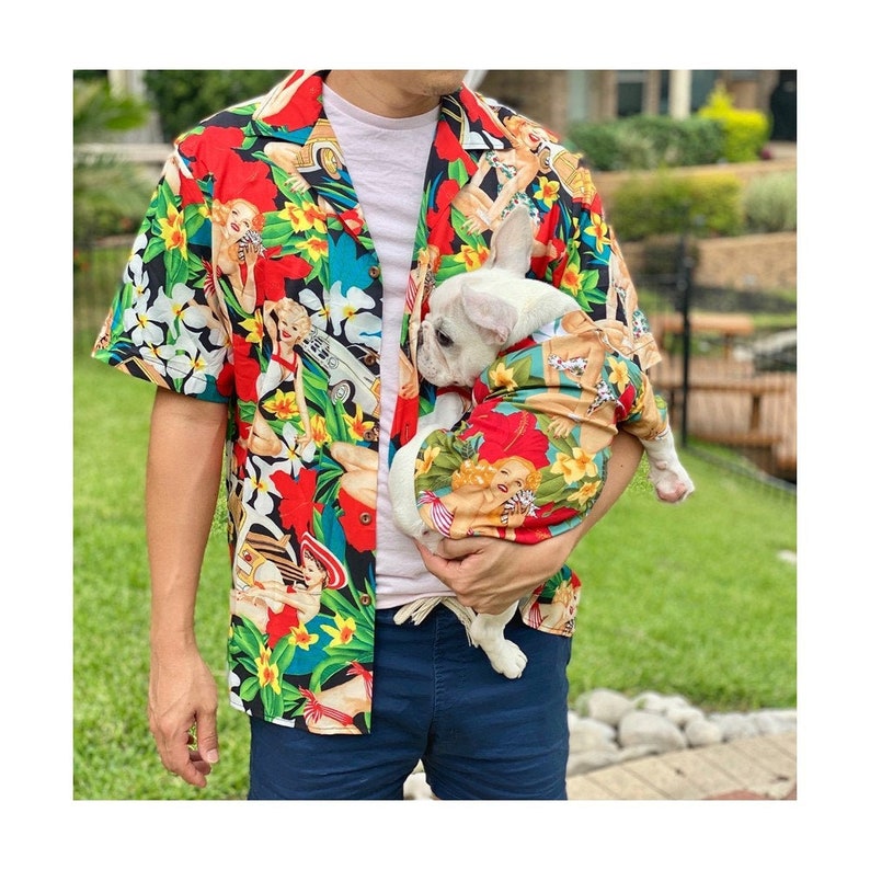 Vintage Ladies on The Hawaii Beach Owner and Pet Matching Shirt