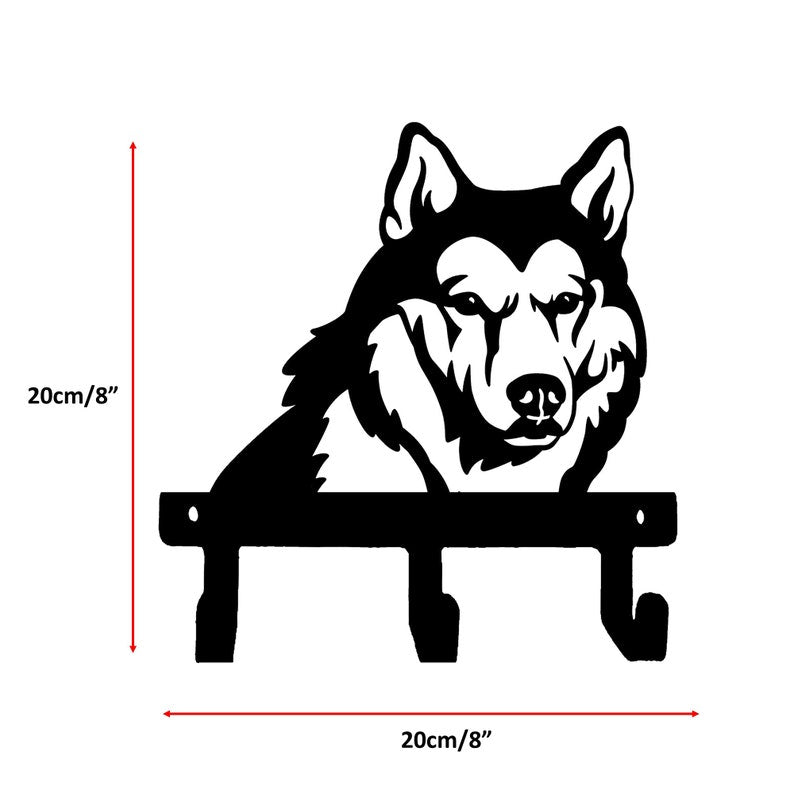 Siberian Husky Alaskan Malamute Wolf Wall Hook