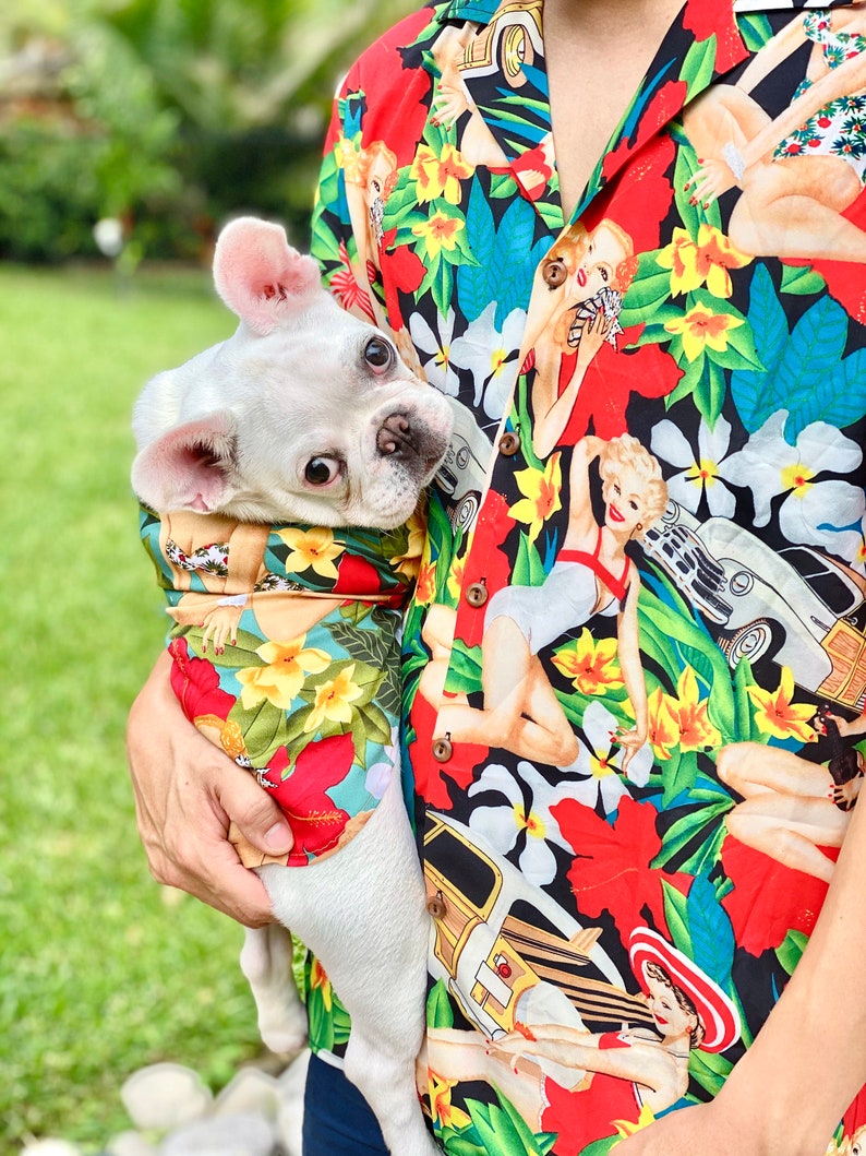 Vintage Ladies on The Hawaii Beach Owner and Pet Matching Shirt