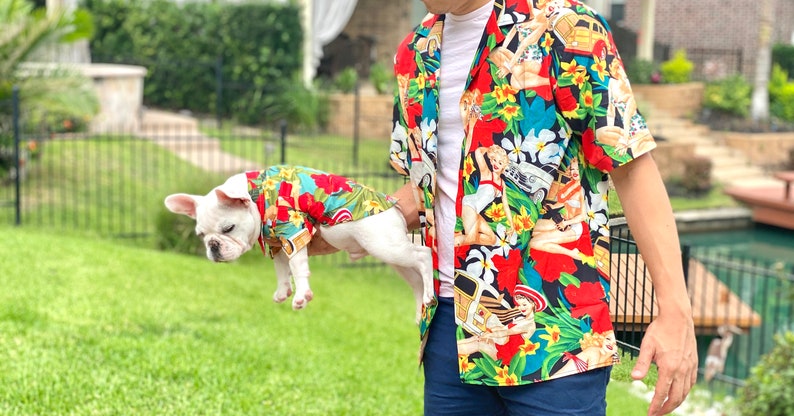 Vintage Ladies on The Hawaii Beach Owner and Pet Matching Shirt