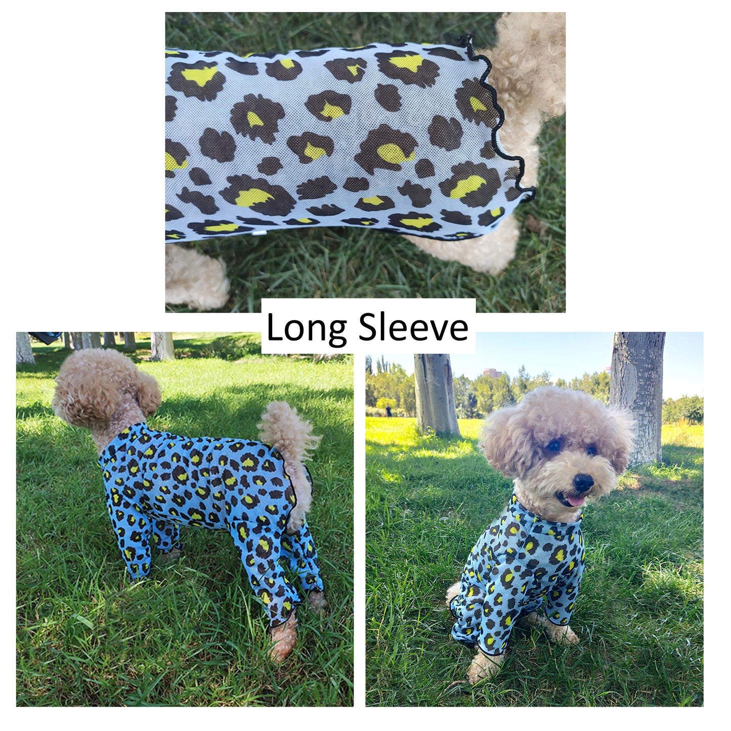 Dog and Cat with Sensitive Skin Sunblock Mesh Jumpsuit